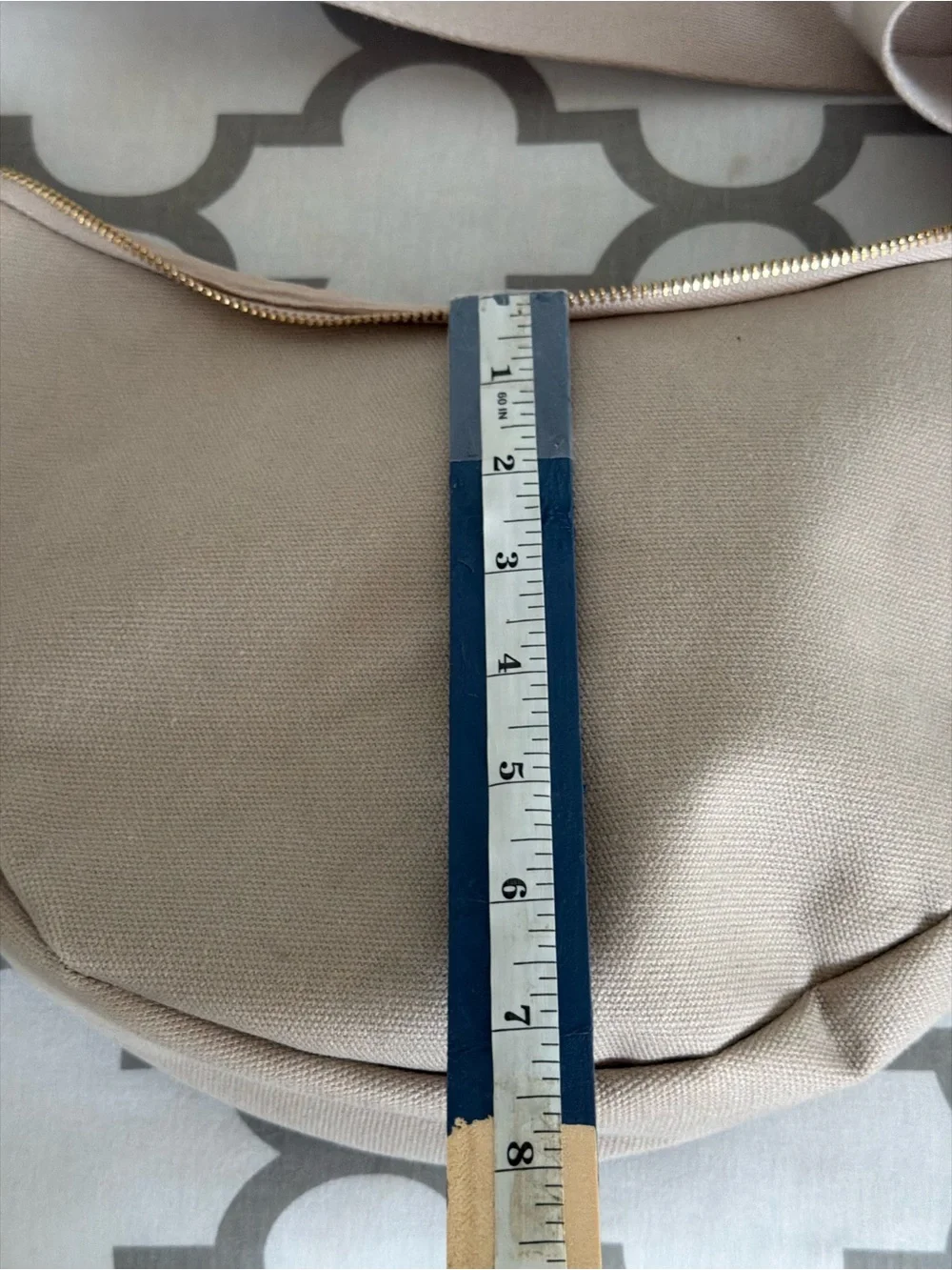 Minimalist Taupe Crossbody Bag with Adjustable Strap